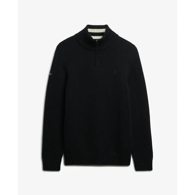 Superdry - Katoenen Trui Met Halve Rits - Heren - Sweaters