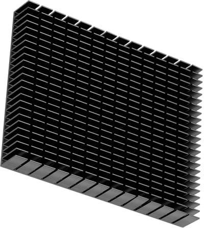 Aluminium Koellichaam voor CPU en Versterker PCB - 150x120x20mm