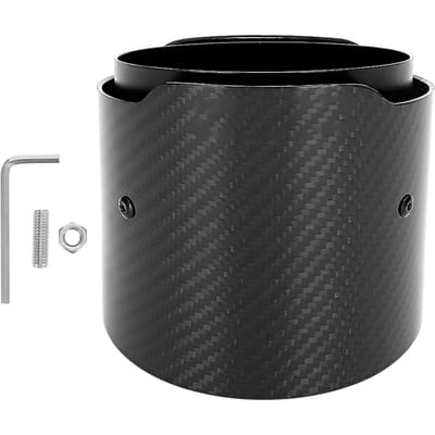 Pointe d'échappement en fibre de carbone 54 mm 114 mm Modification pour Suzuki New SWIFT Sports 18 20 Straight-edge glossy finish black