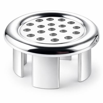 Knaak Wastafel Overloop Rozet - Chroom/Zilver - Rond - Universeel - Met Gaatjes - Badkamer Accessoire