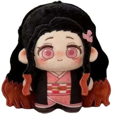 Anime Kamado Nezuko Pluche Pop Hanger 10cm Verzamelen Kimetsu No Yaiba Pluche Speelgoed Rugzak Kerst Verjaardag Cadeaus black
