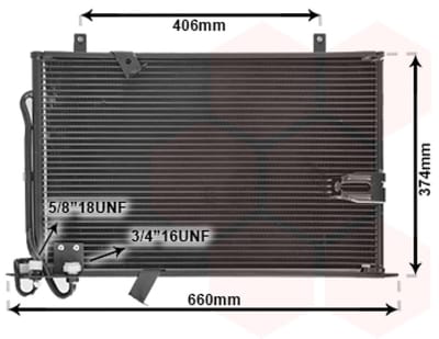 Van Wezel - LUCHTCONDENSATOR VOOR BMW 5 E34 1987-1996 64538390956