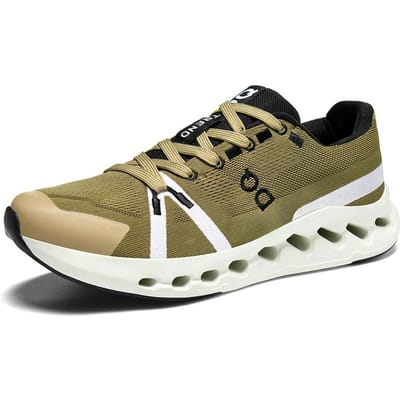 Heren Comfortabele Casual Ultra Lichtgewicht Ademend Hardlopen Veters Met Demping En Rebound Geschikt Voor Buitengebruik 44 kaki