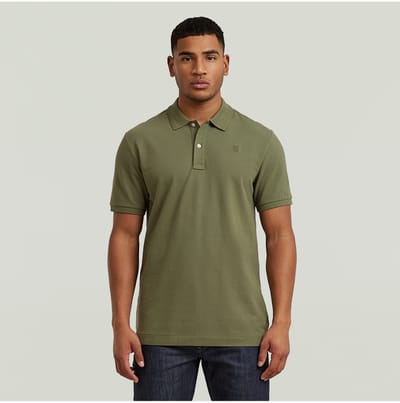 G-star Dunda Slim Korte Mouw Poloshirt Groen XL Man