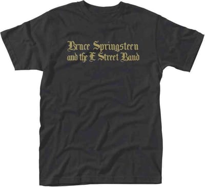 Bruce Springsteen Heren Tshirt -M- Black Motorcycle Guitars Zwart