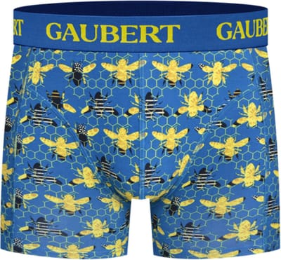 6 stuks GAUBERT® Bamboe Heren Boxershort | Premium comfort, ademend en duurzaam | thema: Bijen