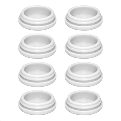 Kunststof Glijders - Meubelglijders Stoelglijders - Vloer Beschermen - Verwisselbare Inzetstukken - Ø 20 mm - Grijs