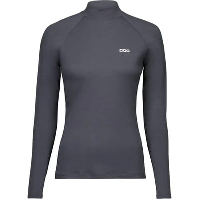 Poc Merino Mock Neck Lange Mouwen Basislaag Grijs L Vrouw