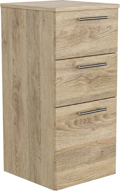 Badkamerkast Tom Eiken - Breedte 36.8 cm - Hoogte 75 cm - Diepte 35.2 cm