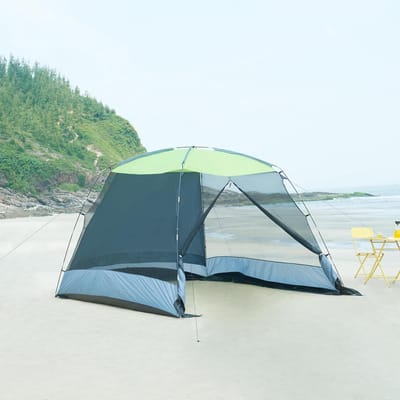 Tuinhuis met Muskietennet - Waterdichte Partytent 305x305x213cm Grijs