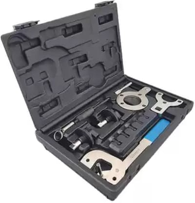 Timing set Fiat/ Opel 1.3 diesel Uitgebreid-Met deze set kunt u de nokkenasdistributie controleren en afstellen, de nokkenketting demonteren en monteren en volledige motorrestauraties uitvoeren terwijl de correcte klepdistributie wordt gehandhaafd.