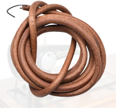 Dailygoods- Leren Riem 183 cm - Universele Naaimachineriem - Antieke Stijl - Duurzaam Leer - Inclusief Haak voor Vervangen