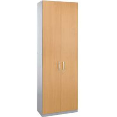 Schäfer Shop  Genius Vleugeldeurkast TETRIS SOLID, stalen romp, 6 ordnerhoogten, B 800 mm, afsluitbaar, beukenpatroon/blank aluminium
