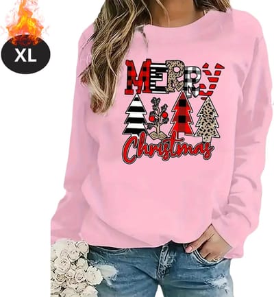 Bovista Kersttrui - Dames - Foute Kersttrui - Christmas Sweater - Kerst Sweater - Christmas Jumper - Pyjama - Roze - XL