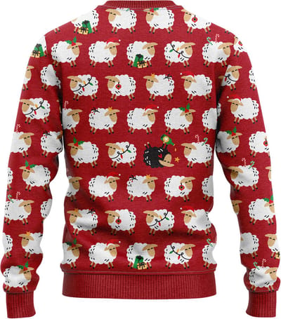 JAP Christmas Kersttrui (maat 3XL) - 100% Gerecycled - Kriebelt niet - Kerstcadeau volwassenen - Foute Kersttrui dames en heren XXXL - 't Roode schaap (Princes Diana) - Rood