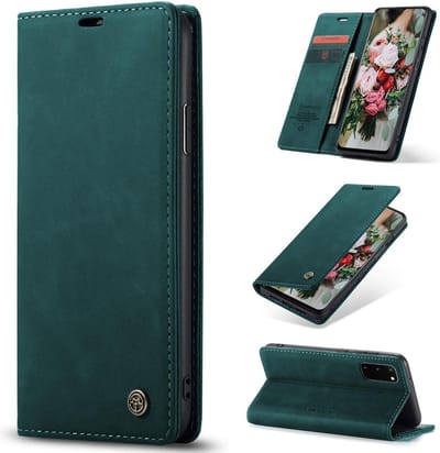 Casemania Hoesje Geschikt voor Oppo A94 Emerald Green - Dunne Portemonnee Book Case - Slim Wallet Case met Pasjeshouder