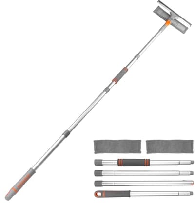 2-in-1 Raamwisser met Telescoopsteel