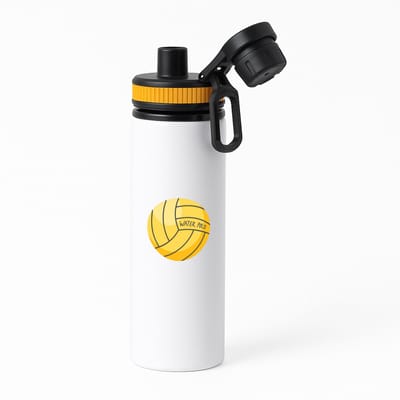 Hacebo® - Waterpolo waterfles met draaidop oranje - Watersport - Waterpoloërs - Sport - bal - cadeau - water fles - 850ML