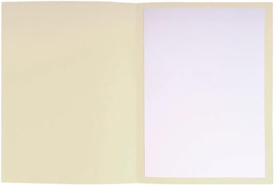 Exacompta 5x Pak van 25 pleidooimappen Voor/tegen versterkt karton 25x32cm - Ivoor - 220112E