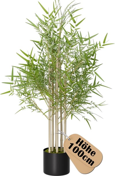 100cm Kunstbamboe Kunstbamboeplant Kunstplanten Groot Voor Binnen- En Buitenruimte Kunstplanten Net Zo Echt Met Pot Kunstboom Decoratie Voor Slaapkamer Balkonplanten