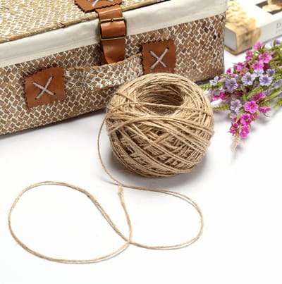 FSW-Products - 30 Meter Jute Touw - 2mm breed - Tuintouw - DIY en Krafts - Bindtouw - Paktouw - Cadeaupapier