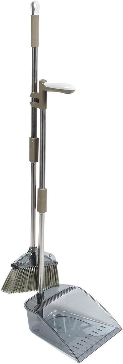 Bezem Stoffer Set - Schoonmaakgereedschap - Huishoudelijk Gebruik - Ergonomische Steel - 93 cm Bezem - Diverse Kleuren
