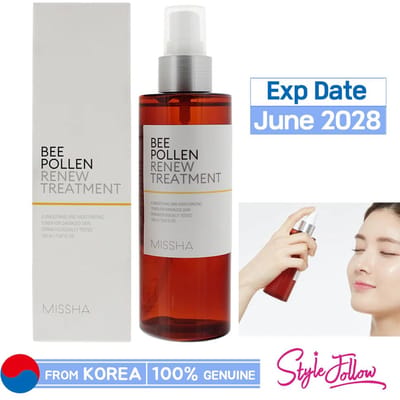 [MISSHA] Bee Pollen Renew Treatment 150ml (Brouillard) 1pc + Sample Gifts gray