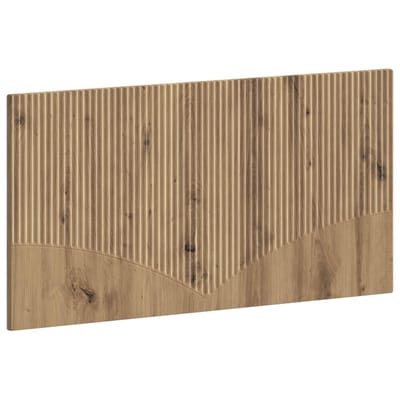 vidaXL - Wandgemonteerd - Hoofdbord - HOORN - Artisanaal - eiken - Bewerkt - hout