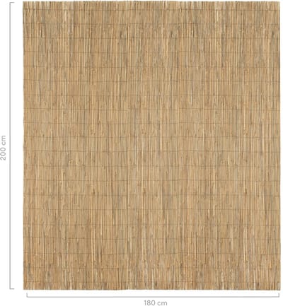 Masters of Bamboo® Bamboemat Natuurlijk - 180 x 200 cm - Naturel - Bamboe schutting op rol - Bamboe mat