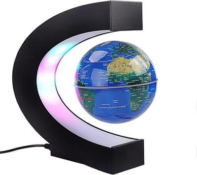Zwevende Wereldbol met LED-Verlichting Magnetische Levitatie Decoratie