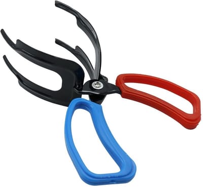 Dailygoods- Visclip Hoogwaardig Metaal - Multifunctionele Visgrijper - Ergonomische Handgreep - Lichtgewicht Ontwerp - Sterke Grip - Geschikt voor Zoetwatervissen