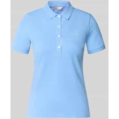 slim fit poloshirt met labelstitching