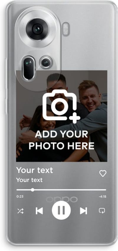 Gepersonaliseerd - Case Company® - Hoesje geschikt voor Oppo Reno 11 hoesje - Music Player - Soft Cover Telefoonhoesje - Bescherming aan alle Kanten en Schermrand