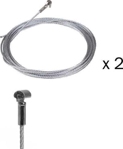 STAS cobra + staalkabel (set van 2 stuks) - 200cm