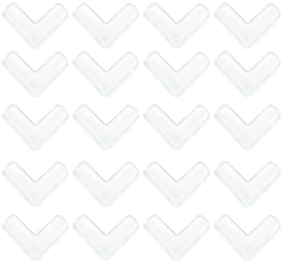 LIVIA HOME- Hoekbeschermers 20 Stuks - Baby Veiligheid - Hoekbescherming - Meubelbescherming - PVC - Antislip Plakband