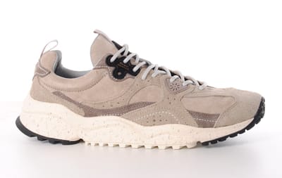 Flower Mountain heren sneakers WAVE lichtgrijs suède