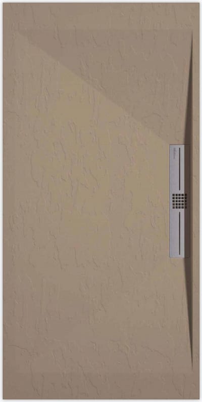 Sanifun douchebak Stone Side Moka Slate 1000 x 900 S