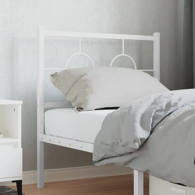 vidaXL - Vervangend - hoofdbord - 75 - cm - metaal - wit