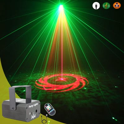 Mini 32 Patronen Rg Laser Projector Party Light Dj Dance Disco Bar Familie Kerst Effect Podiumlamp Show Y11