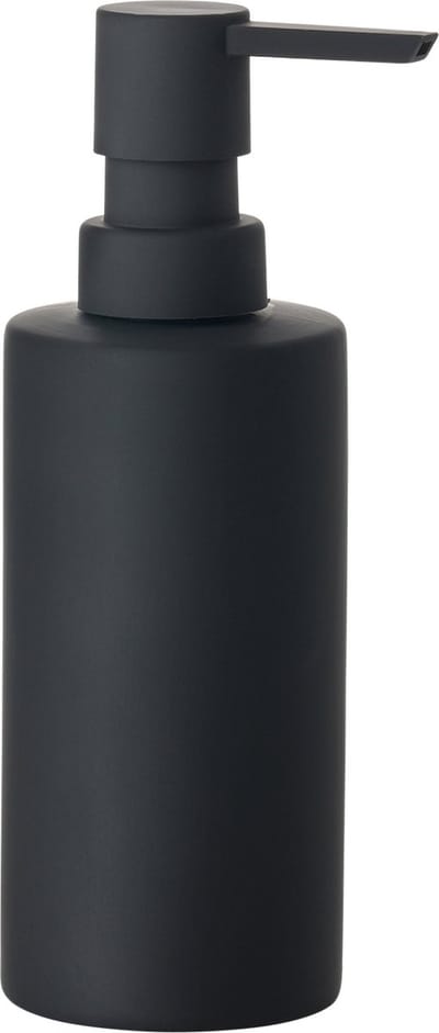 Zone Denmark Solo Zeepdispenser - Zeeppompje Vrijstaand - Zeeppomp voor Badkamer, Keuken & Toilet - Toilet & Badkamer Accessoires - 300 ml - 17,5 x 6 cm - Zwart