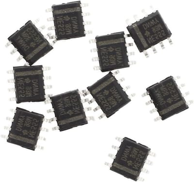 IC SMD NE555 - Tijdmetingsschakeling Timer IC - Elektronische Projecten - Monolithische Schakeling - 10 stuks - Zwart