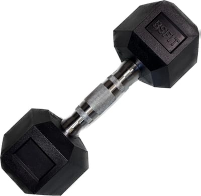 Zeshoekige Halters - Dumbbells Kracht Gewicht - Thuis Trainen - Hexagonaal Anti-Rol Ontwerp - 2.5kg tot 15kg - Zwart