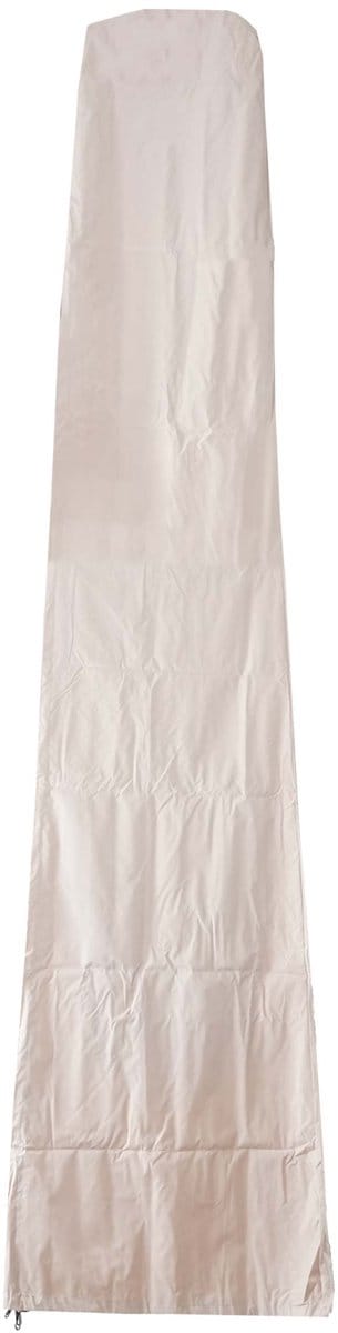Beschermhoes 370cm voor 5x5m marktparasol MCW-D20, hoes met rits ~ crème