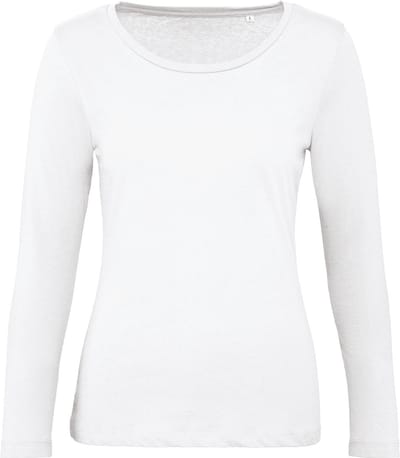 B&C Ladies' organic Inspire long-sleeve T-shirt CGTW071 - White - S
