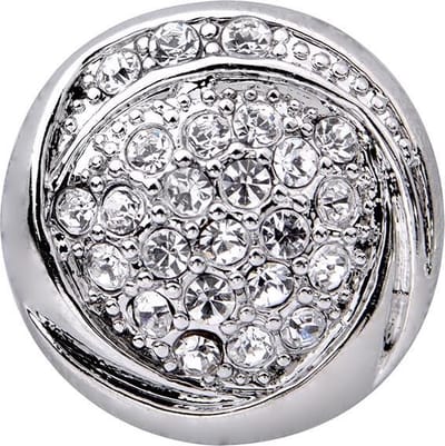 Quiges - Drukknoop Mini 12mm Zirkonia Ornament - EBCMK152