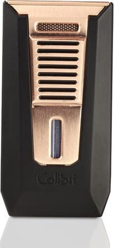 Colibri aansteker Double Flame Slide Black/Rose Gold