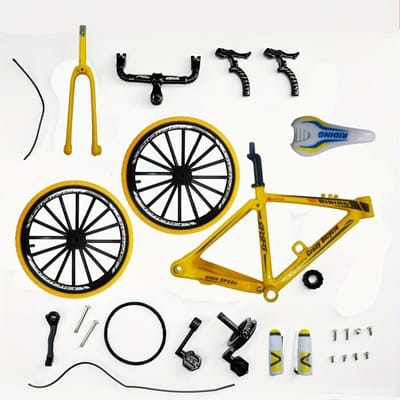 Doe-het-zelf Mountainbike Model Ornament , 1:8 Legering Simulatie Mini Fiets Model Schaal Kit