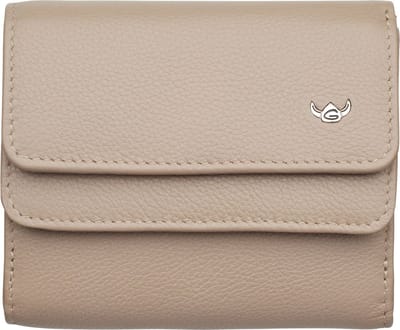Golden Head Leren portemonnee Madrid RFID Protect Überschlagbörse 1176 Taupe