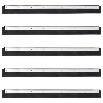 vidaXL - Vloerwisserkoppen - 5 - st - 55x2x5 - cm - staal - en - rubber