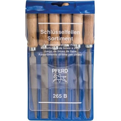 PFERD TOOLS 11706100 Sleutelvijlenset kap 2 incl. vijlheften in kunststof tas Lengte 100 mm 1 stuk(s)